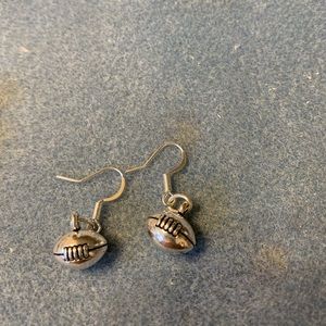 Very cute football earrings and bracelet